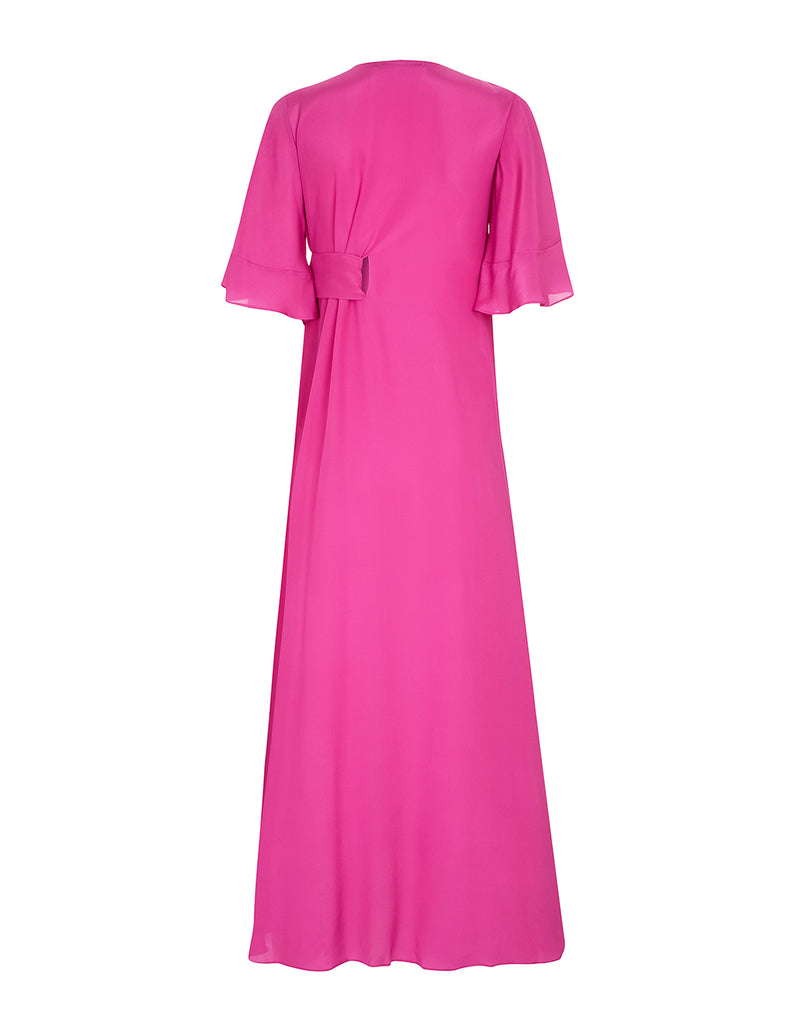 VESTIDO DE SEDA LILA PINK