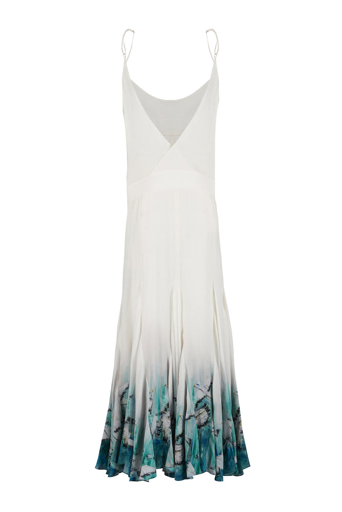 VESTIDO INDONESIA DE SEDA BALI BIRDS