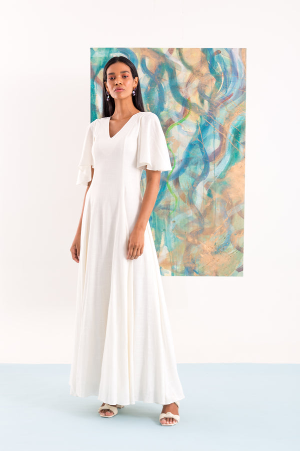 VESTIDO LONGO BABADOS MARI-MARI