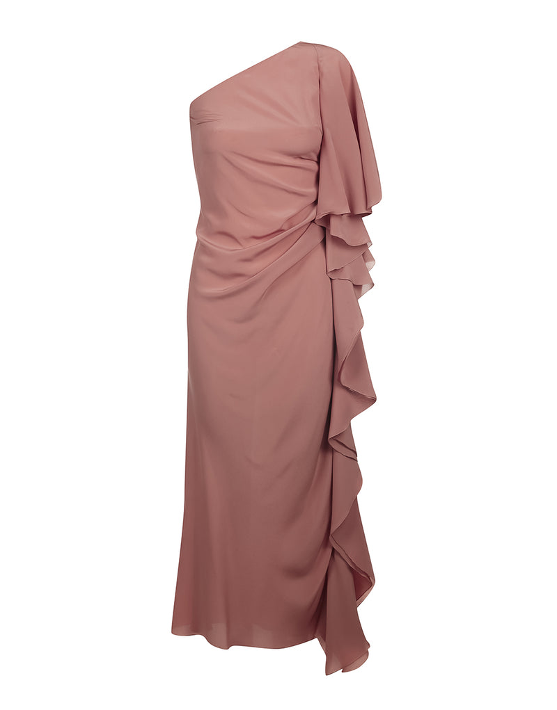 VESTIDO LONGO OMBRO DE SEDA IARA