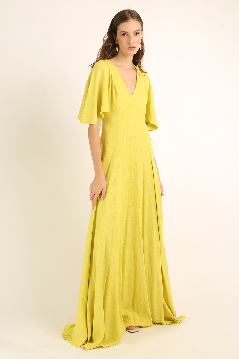 VESTIDO LONGO BABADOS MARI-MARI