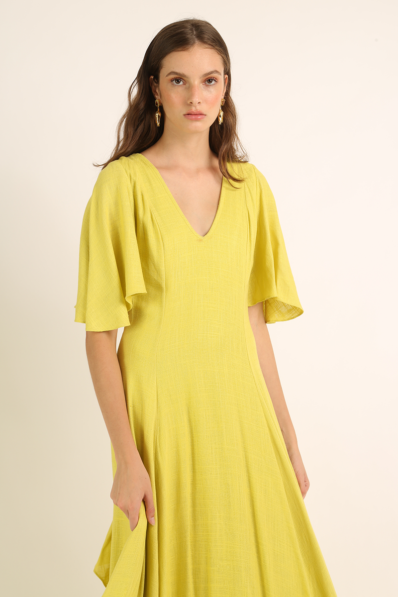 VESTIDO LONGO BABADOS MARI-MARI