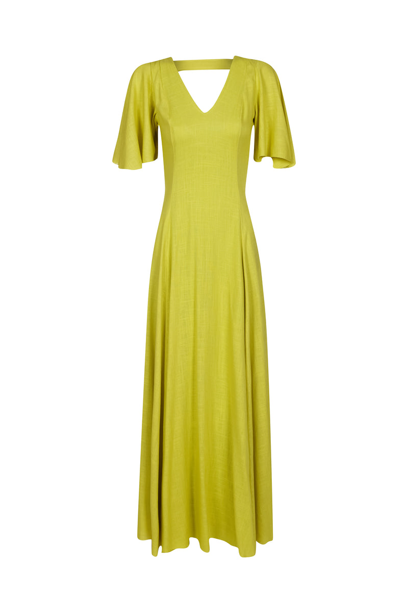 VESTIDO LONGO BABADOS MARI-MARI