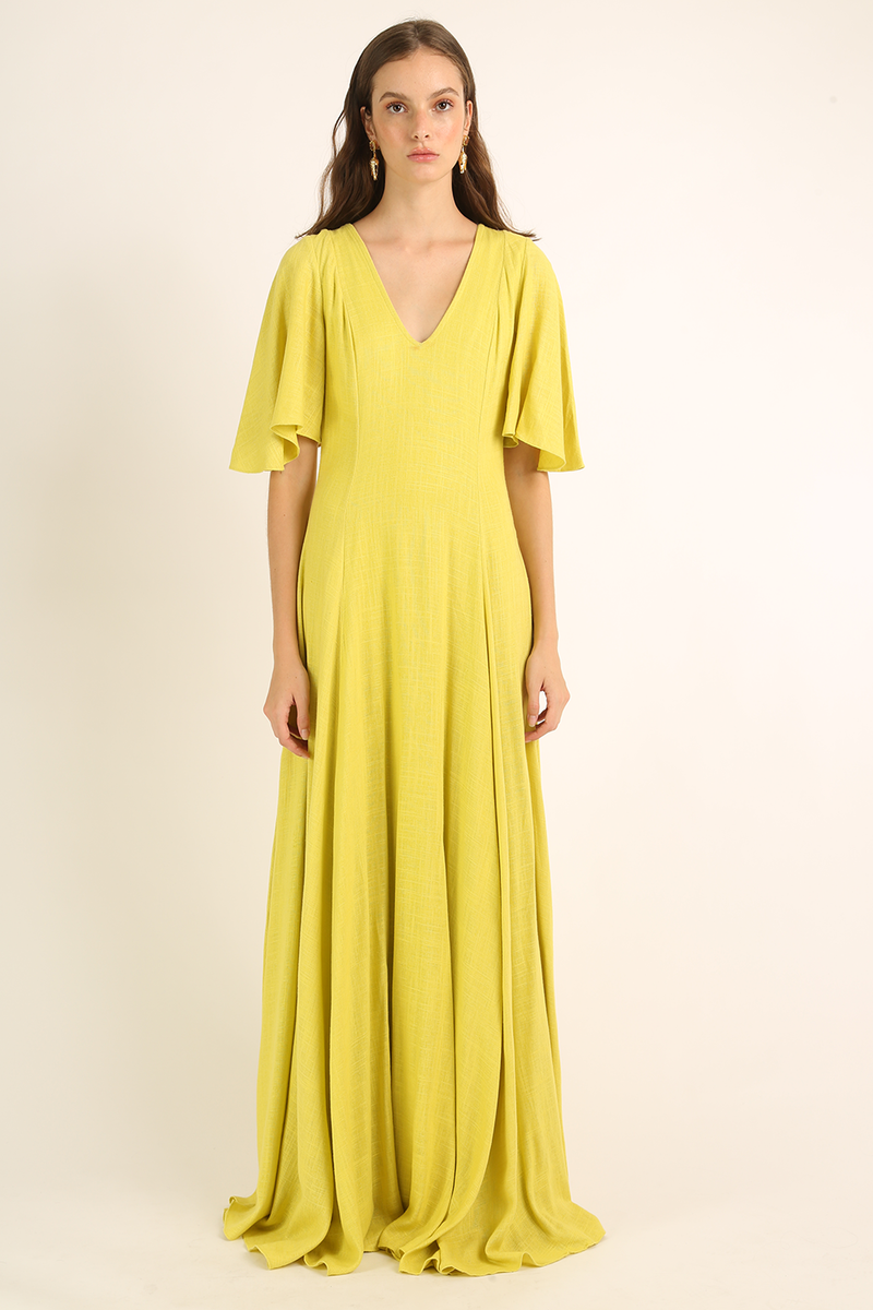VESTIDO LONGO BABADOS MARI-MARI
