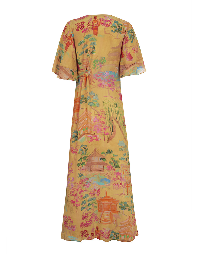 VESTIDO DE SEDA YUZU