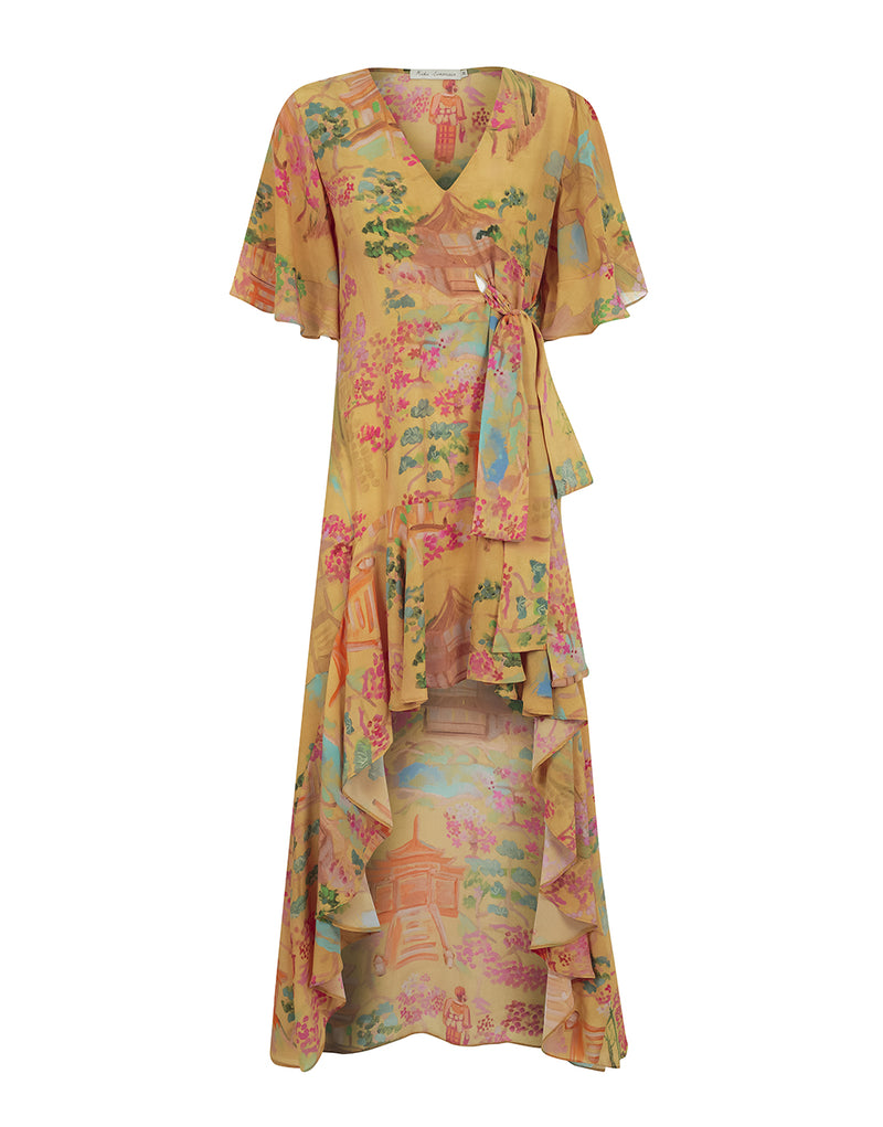 VESTIDO DE SEDA YUZU