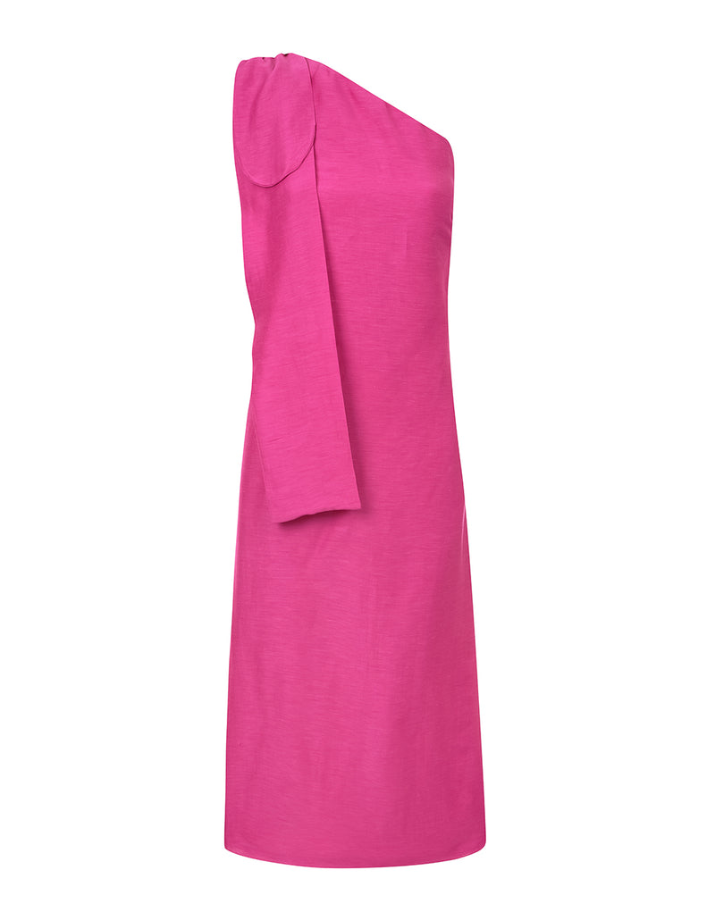 VESTIDO LINHO OMBRO HANAMI
