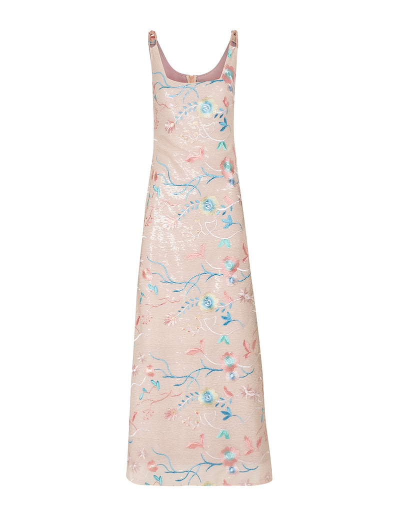 VESTIDO LONGO DE PAÊTE OSAKA