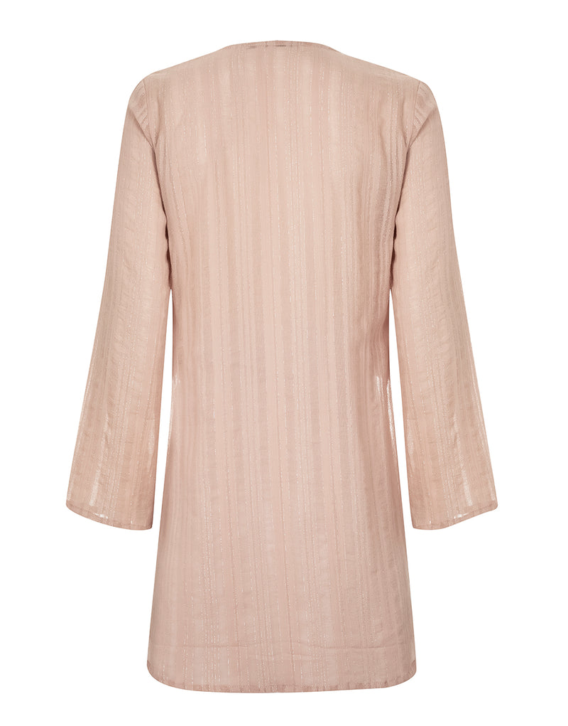 BLUSA AIKA ROSA COM FIOS DE LUREX