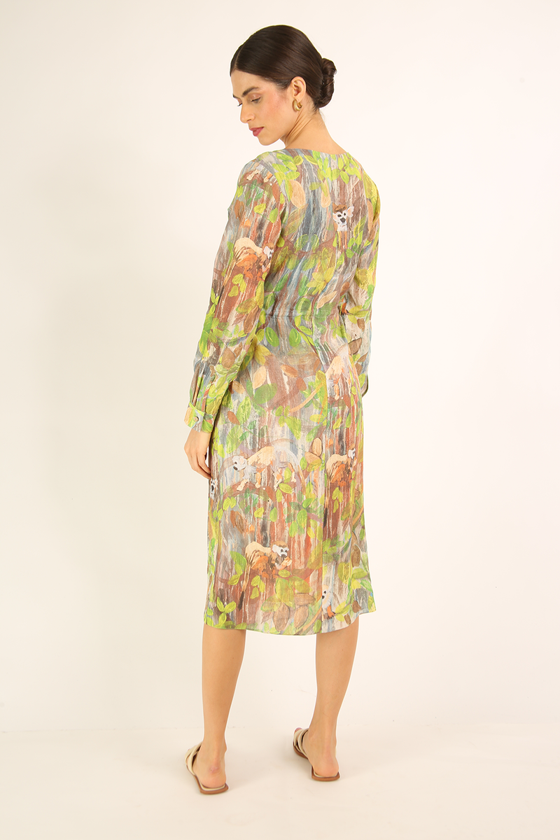VESTIDO MIDI GUANANDI